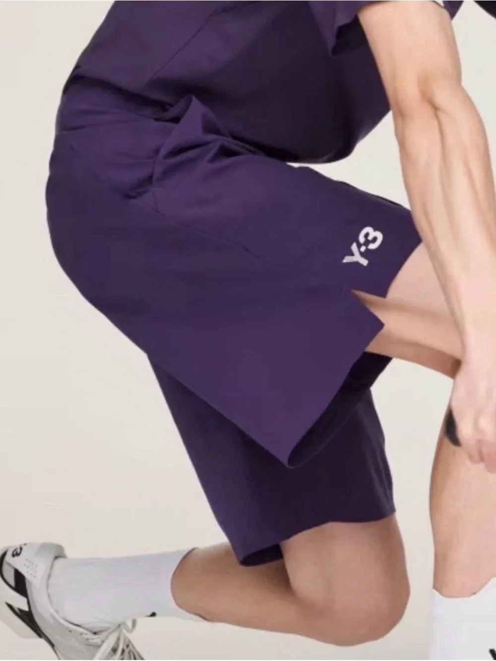 Adidas Y3 Tennis Pro Ergo Shorts Mens Plum Purple Size Medium JN2996 NWT
